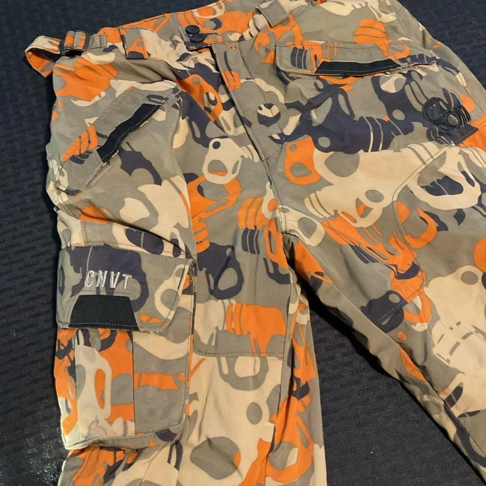 Columbia Snow Pants Youth 10/12 Multicolor Camo Cargo Waterproof Ski Winter